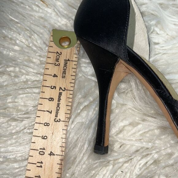 Escada Sandals womens size 6 rhinestones Metallic strappy Satin Made In Italy - Picture 10 of 10